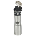 24 Oz. Tuff Luv Stainless Water Bottle w/Heart Studs
